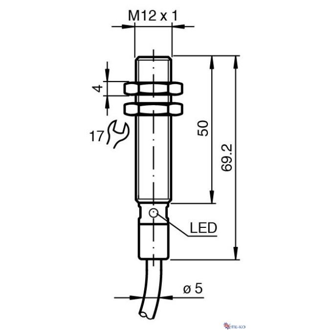 Індуктивний датчик Pepperl+Fuchs NMB6-12GH50-E2