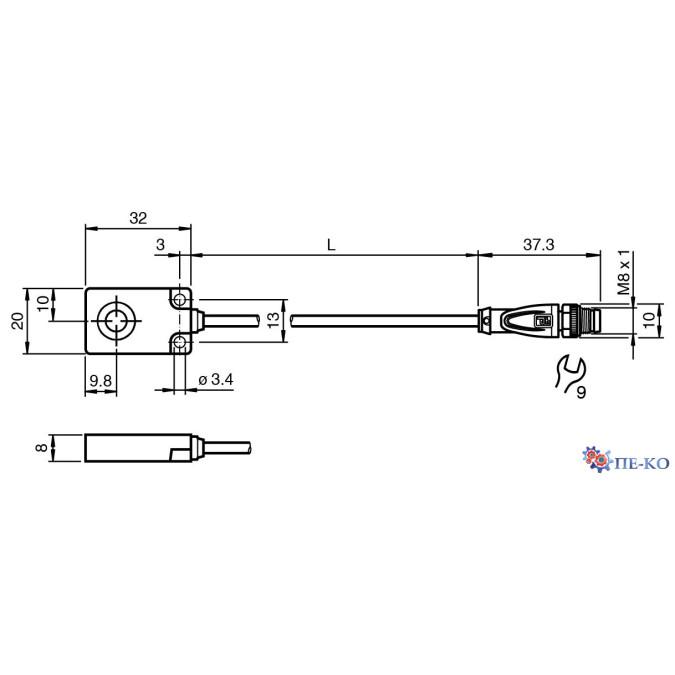 Індуктивний датчик Pepperl+Fuchs NMB6-F104M-E0-FE-200MM-V3