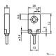Індуктивний датчик Pepperl+Fuchs NMB6-F104M-E1-FE