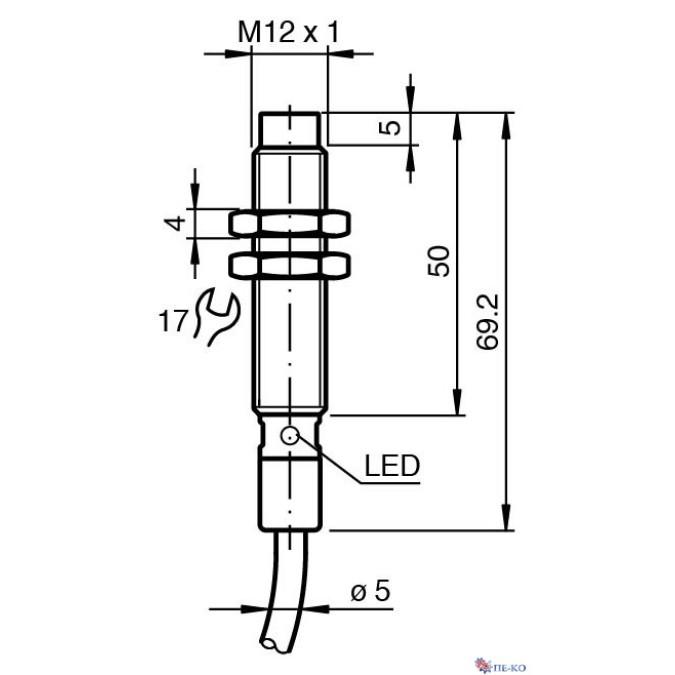 Індуктивний датчик Pepperl+Fuchs NMN10-12GH50-E2