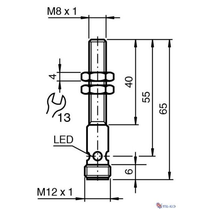 Індуктивний датчик Pepperl+Fuchs NRB1,5-8GM40-E2-C-V1