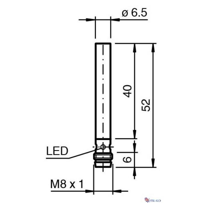 Індуктивний датчик Pepperl+Fuchs NRB2-6,5S40-E2-V3