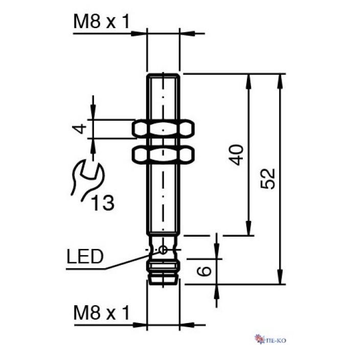 Індуктивний датчик Pepperl+Fuchs NRB2-8GS40-E2-V3