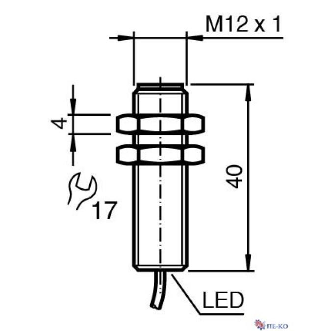 Індуктивний датчик Pepperl+Fuchs NRB4-12GM40-E2-IO-C