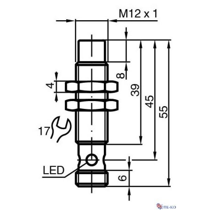 Індуктивний датчик Pepperl+Fuchs NRN10-12GS40-E2-V1