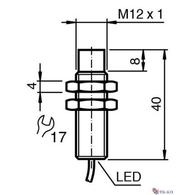 Індуктивний датчик Pepperl+Fuchs NRN10-12GS40-E2
