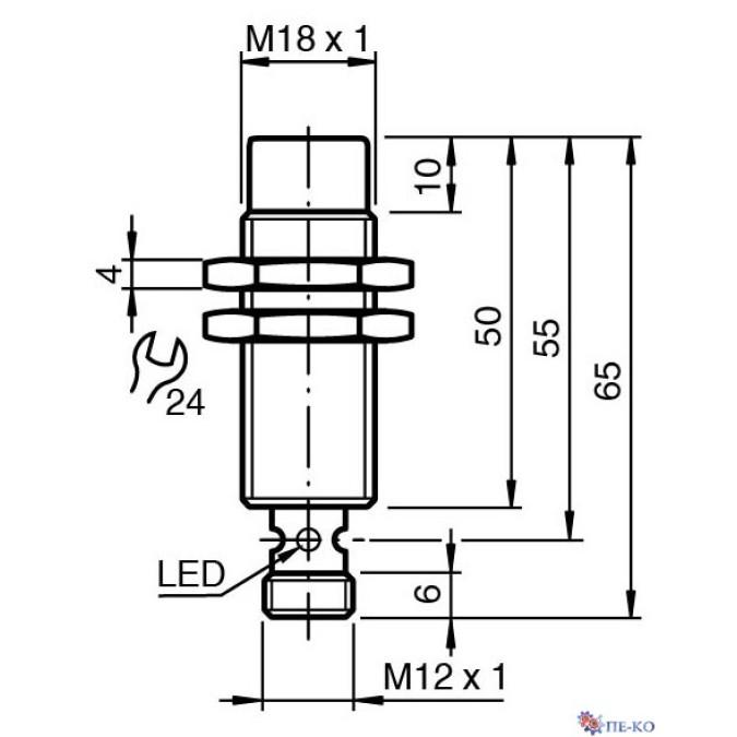 Індуктивний датчик Pepperl+Fuchs NRN12-18GM50-E2-C-V1