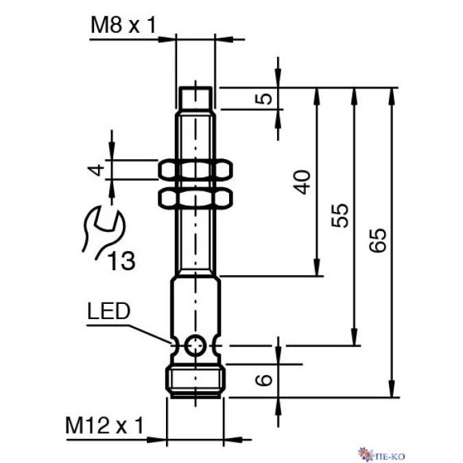 Індуктивний датчик Pepperl+Fuchs NRN6-8GM40-E2-C-V1