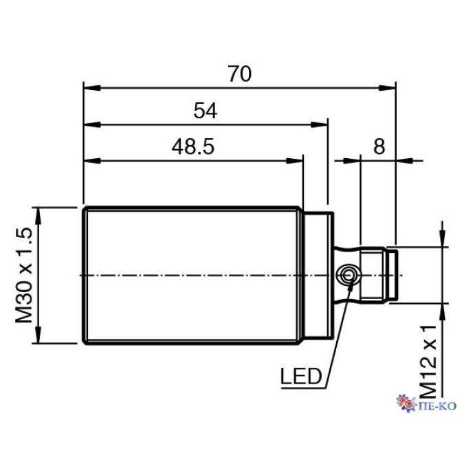 Індуктивний датчик Pepperl+Fuchs NSB10-30GM50-2E2-V1-M1-S2D2