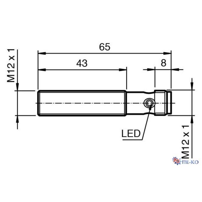 Індуктивний датчик Pepperl+Fuchs NSB2-12GH45-2E2-V1-M1-S2D2