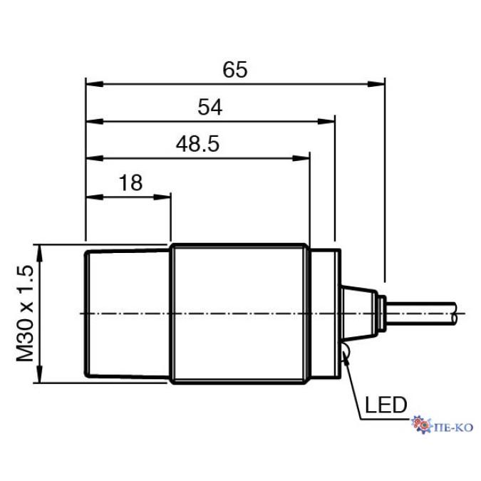 Індуктивний датчик Pepperl+Fuchs NSN15-30GH50-2E2-S2D2