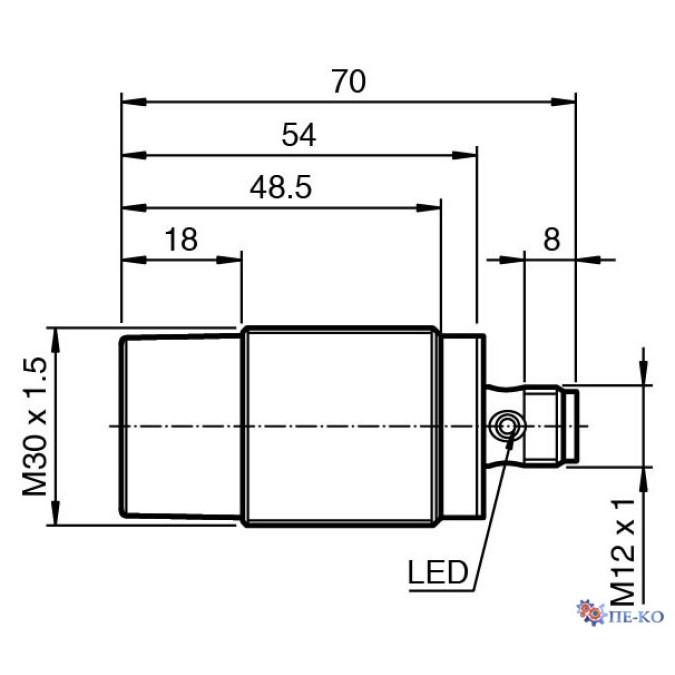 Індуктивний датчик Pepperl+Fuchs NSN15-30GM50-2E2-V1-M1-S2D2