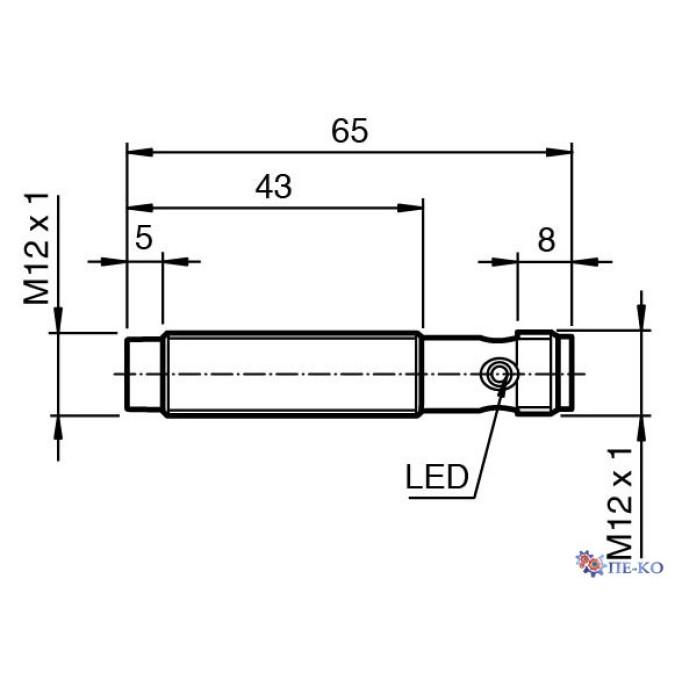 Індуктивний датчик Pepperl+Fuchs NSN4-12GM45-2E2-V1-M1-S2D2