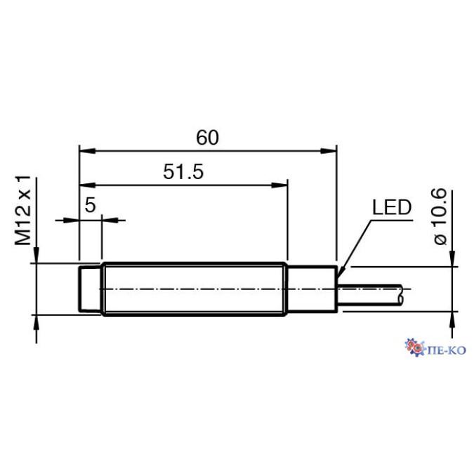 Індуктивний датчик Pepperl+Fuchs NSN4-12GM50-2E2-PUR-S2D2