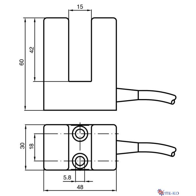 Індуктивний датчик Pepperl+Fuchs SJ15-E2-4M
