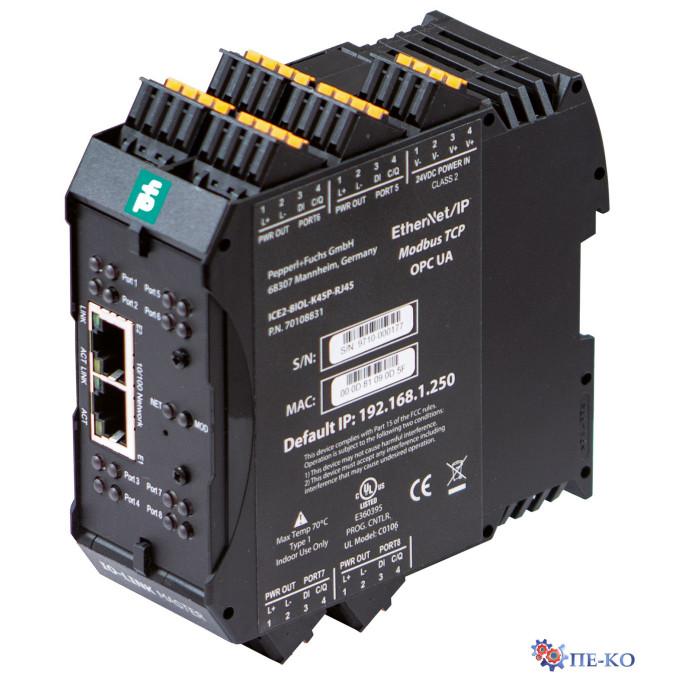 IO-Link майстер Pepperl+Fuchs ICE2-8IOL-K45P-RJ45