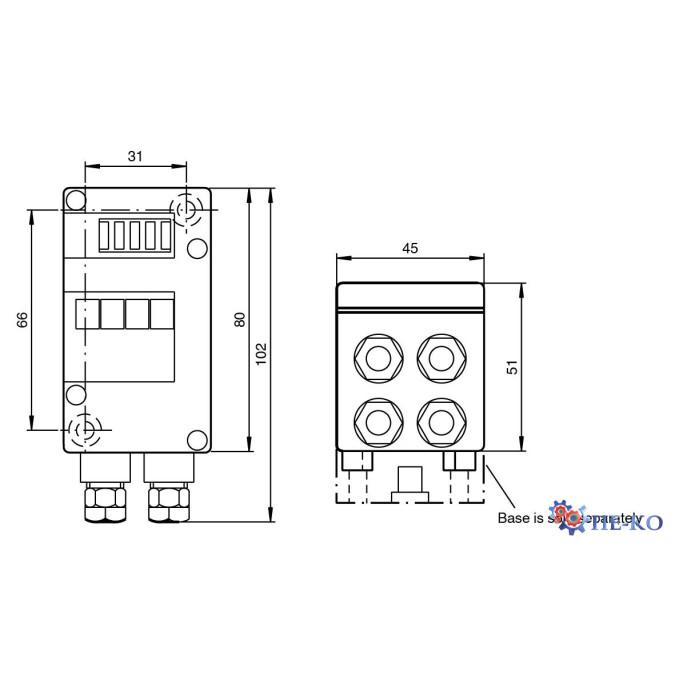 Модуль датчиків AS-Interface Pepperl+Fuchs VAA-4E-G4-ZE