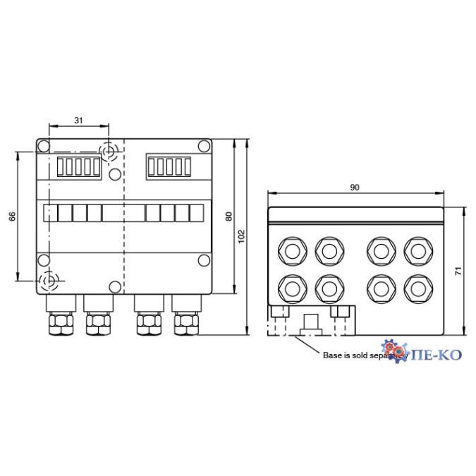 Модуль AS-Interface Pepperl+Fuchs VAA-4E4A-G4-ZE/E2