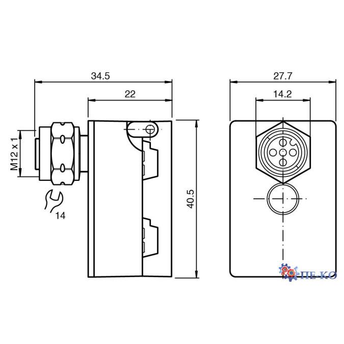 Розгалужувач AS-Interface Pepperl+Fuchs VAZ-T1-FK-G10-V1-V4A