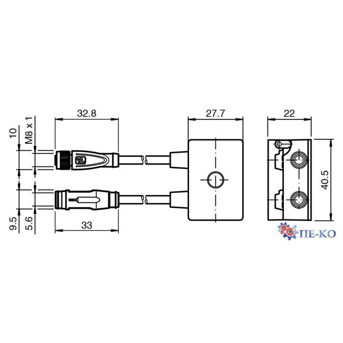 Модуль AS-Interface Pepperl+Fuchs VBA-1E1A-G10-ZAL/E2L-1M-2V3-G