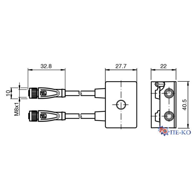 Модуль AS-Interface Pepperl+Fuchs VBA-2E1A-G10-ZAL/E2L-P1