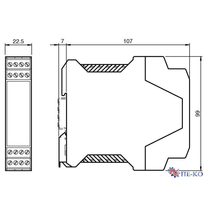 Модуль безпеки AS-Interface Pepperl+Fuchs VBA-4E1A-KE3-ZEJ/SR