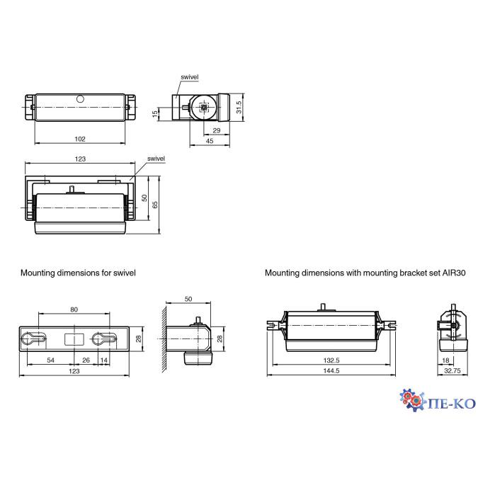 Оптичний датчик Pepperl+Fuchs AIR30-8-H-2500-5299/38a