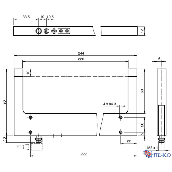 Щілинний датчик Pepperl+Fuchs GL220-RT/32/40a/98a