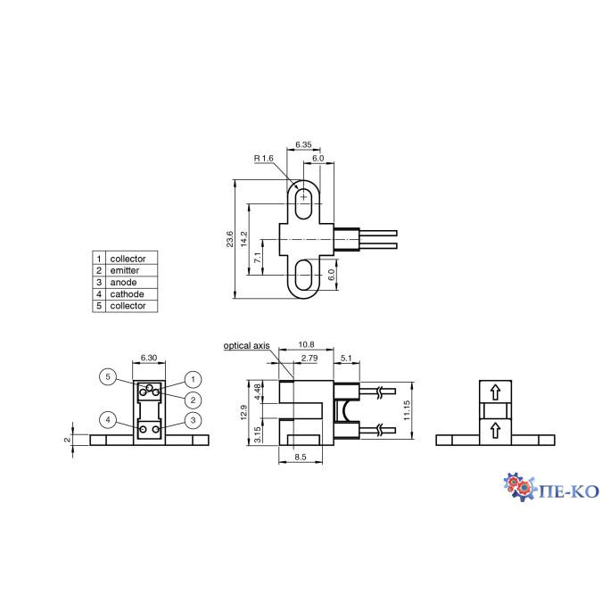 Щілинний датчик Pepperl+Fuchs GL3-T/153-Y70138368