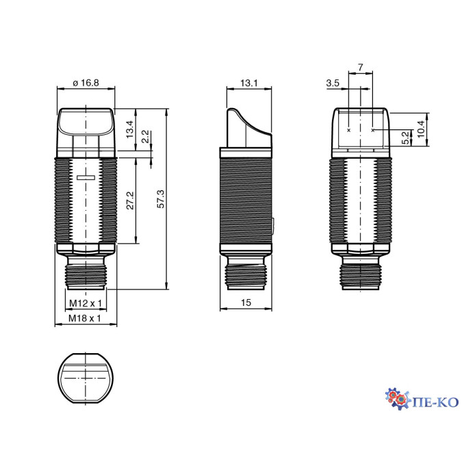 Оптичний датчик Pepperl+Fuchs GLV18-55-S/25/103/159