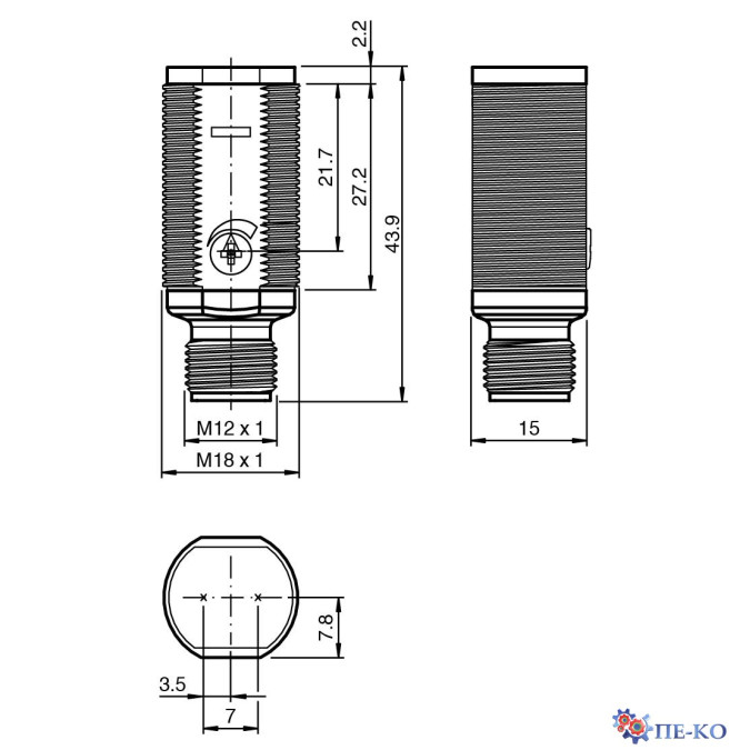 Оптичний датчик Pepperl+Fuchs GLV18-8-H-120/73/120