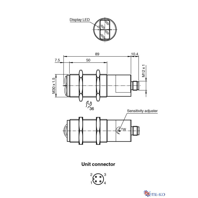 Оптичний датчик Pepperl+Fuchs GLV30-8-2000-2372