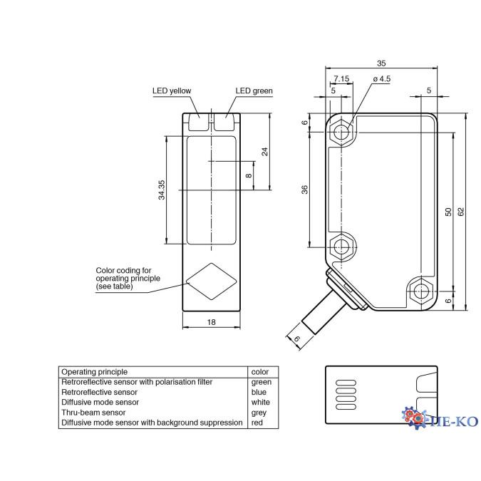 Оптичний датчик Pepperl+Fuchs LD31/LV31/76a/115/136