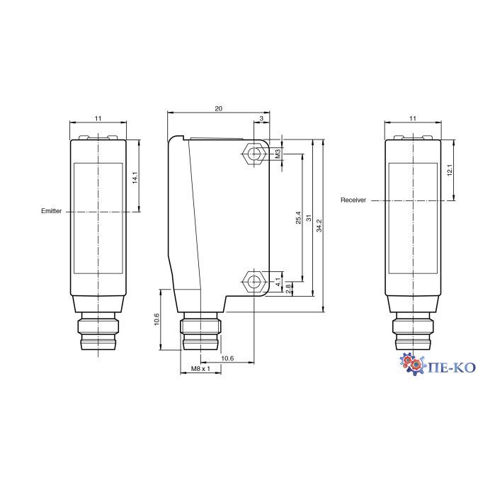 Оптичний датчик Pepperl+Fuchs M100/MV100-RT/35/76b/98/102