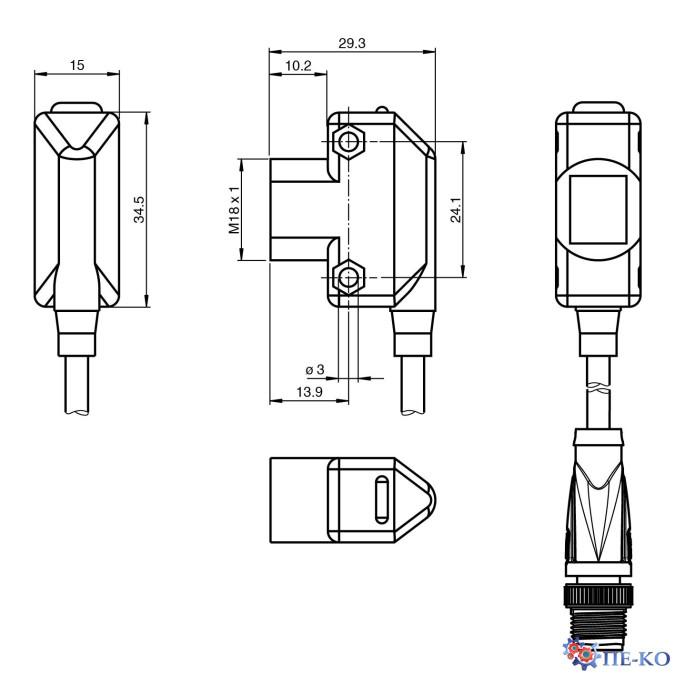 Оптичний датчик Pepperl+Fuchs MD17/115b