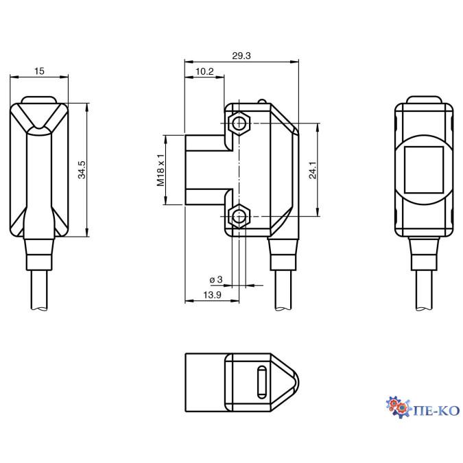 Оптичний датчик Pepperl+Fuchs MD17/33/115-10M