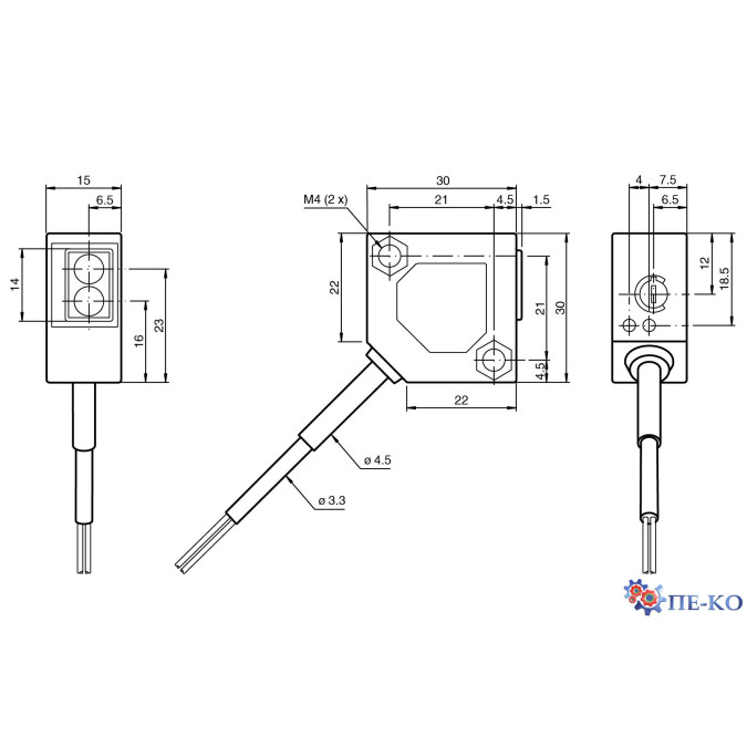 Оптичний датчик Pepperl+Fuchs ML300-P-6m-RT/25/103/115