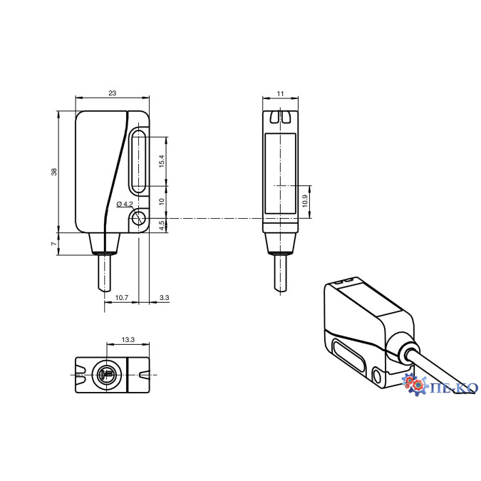 Оптичний датчик Pepperl+Fuchs ML9-54-G/82b/103/115