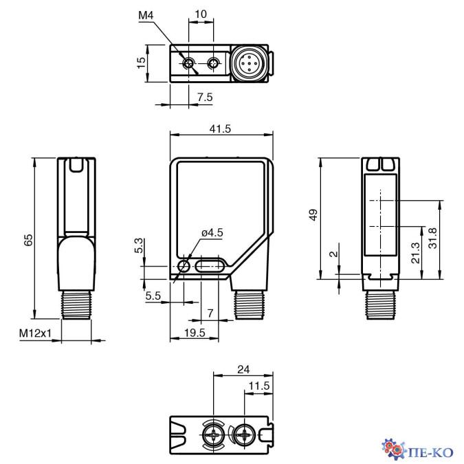 Оптичний датчик Pepperl+Fuchs MLV12-54/32/82b/124