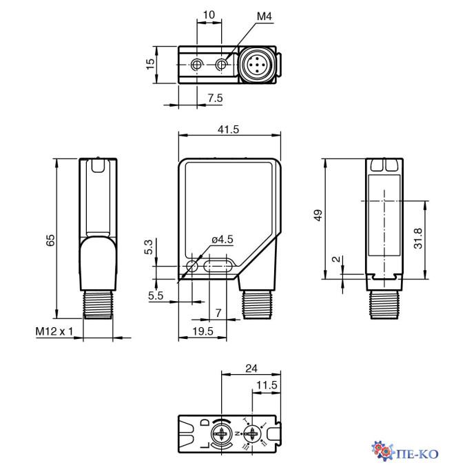 Оптичний датчик Pepperl+Fuchs MLV12-54-G/76b/124/128