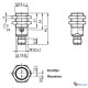 Оптичний датчик Pepperl+Fuchs OBE25M-18GM40-SE2-V1