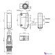 Оптичний датчик Pepperl+Fuchs OBT150-R100-2EP1-IO-0,3M-V1