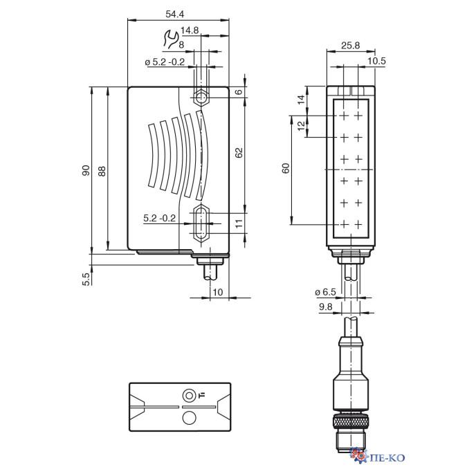 Оптичний датчик Pepperl+Fuchs RLG28-55-7226