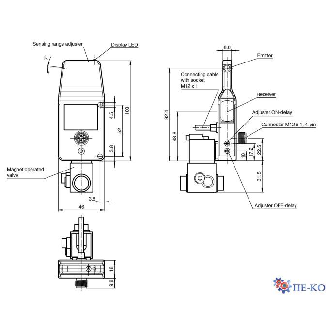 Оптичний датчик Pepperl+Fuchs SBL-8-H-900-IR-SL-V-Z-4568