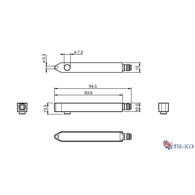 Оптичний датчик Pepperl+Fuchs SLENDER-13M-E5-V31