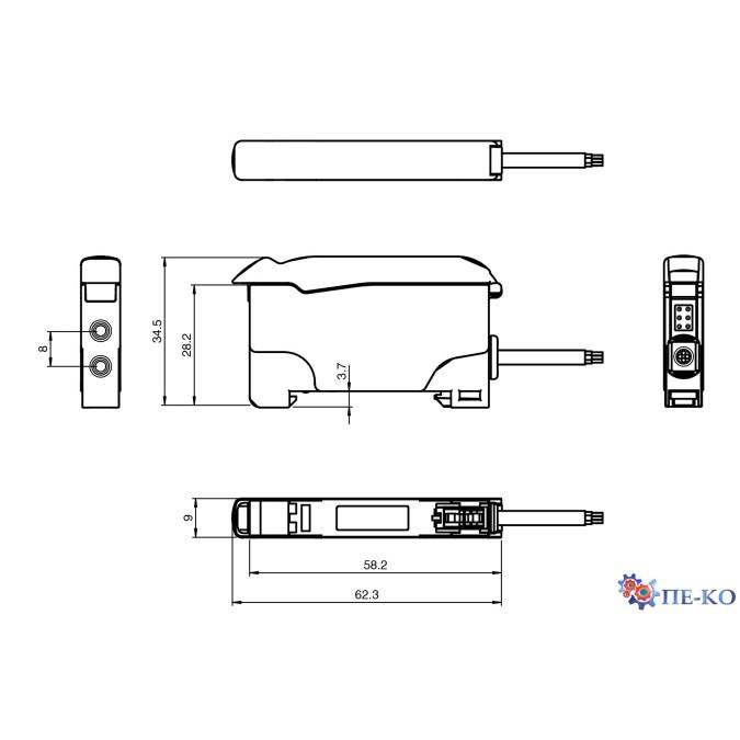 Оптоволоконний датчик Pepperl+Fuchs SU19.1/102/115