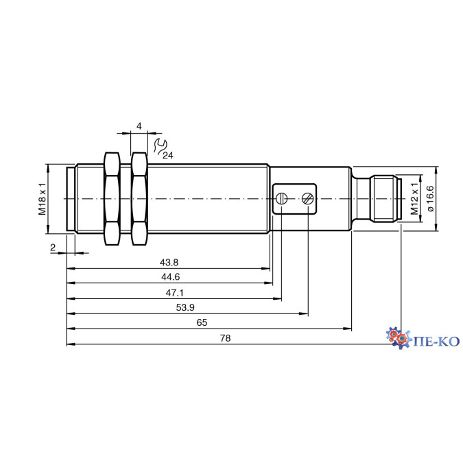 Оптичний датчик Pepperl+Fuchs VL18-54-M-LAS/32/40a/82b/118