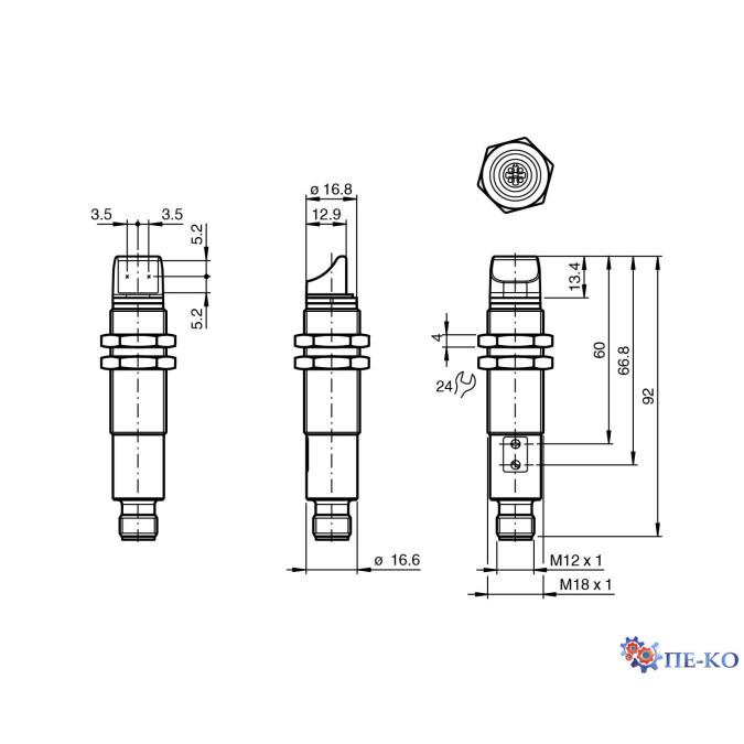 Оптичний датчик Pepperl+Fuchs VL18-54-MS/32/40a/82b/118