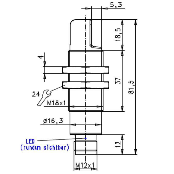 Ультразвуковий датчик Pepperl+Fuchs 6GR6221-3RS00-PF