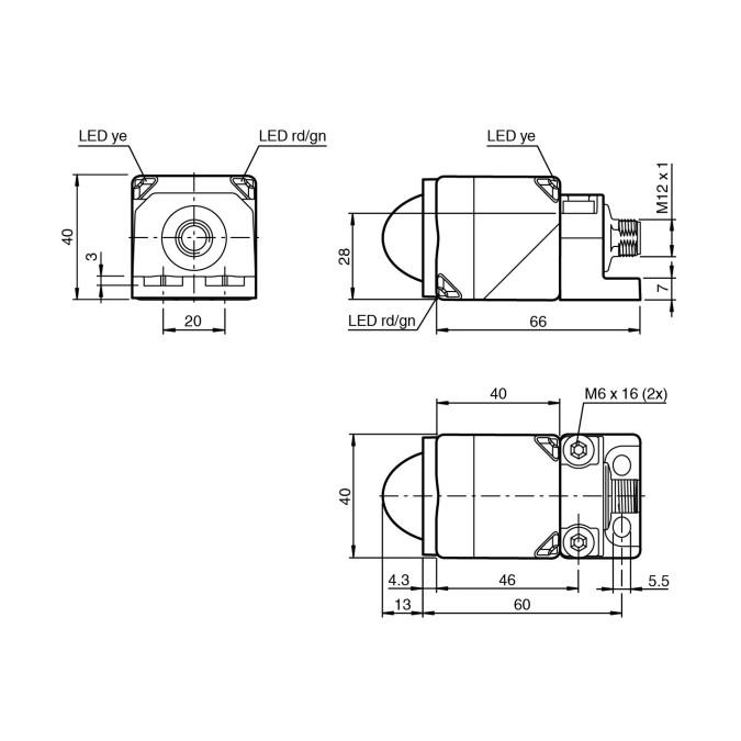 Радарний датчик Pepperl+Fuchs MWC25M-L2M-B16-V15